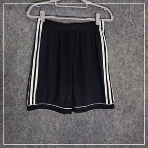 Adidas‎ Boy Shorts M Basketball Drawstring Black  Lightweight Athleisure Gym
